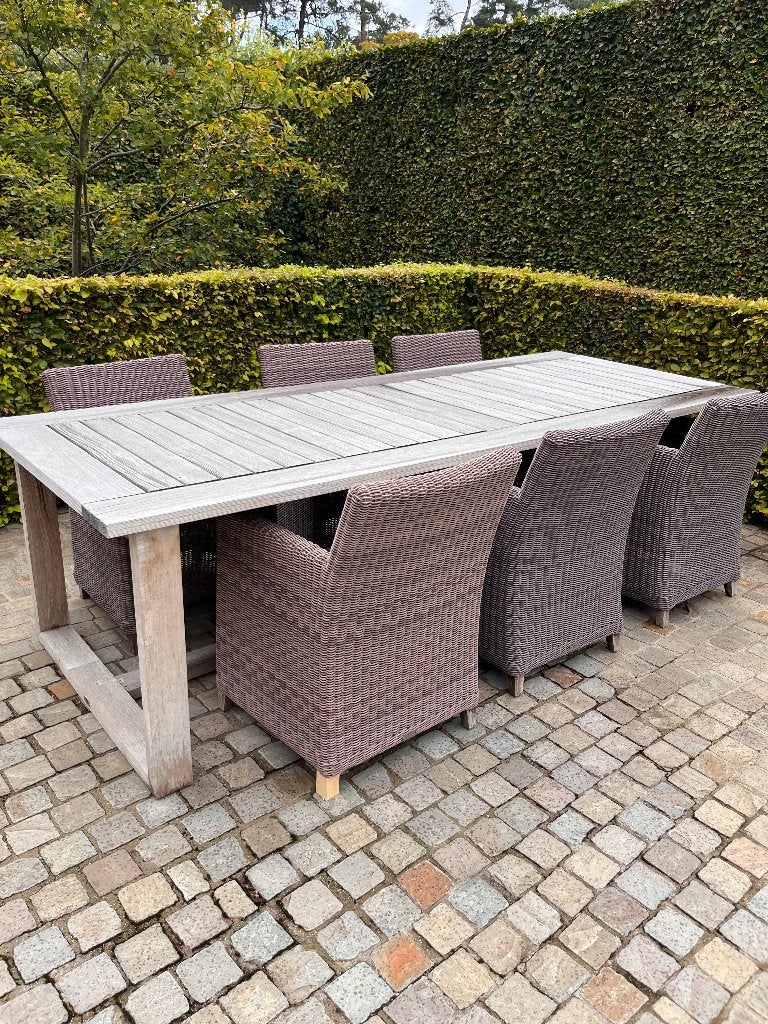 Tuin meubels, Jardin & Terrasse, Table à dinner, Salons de jardin, Utilisé, 6 places