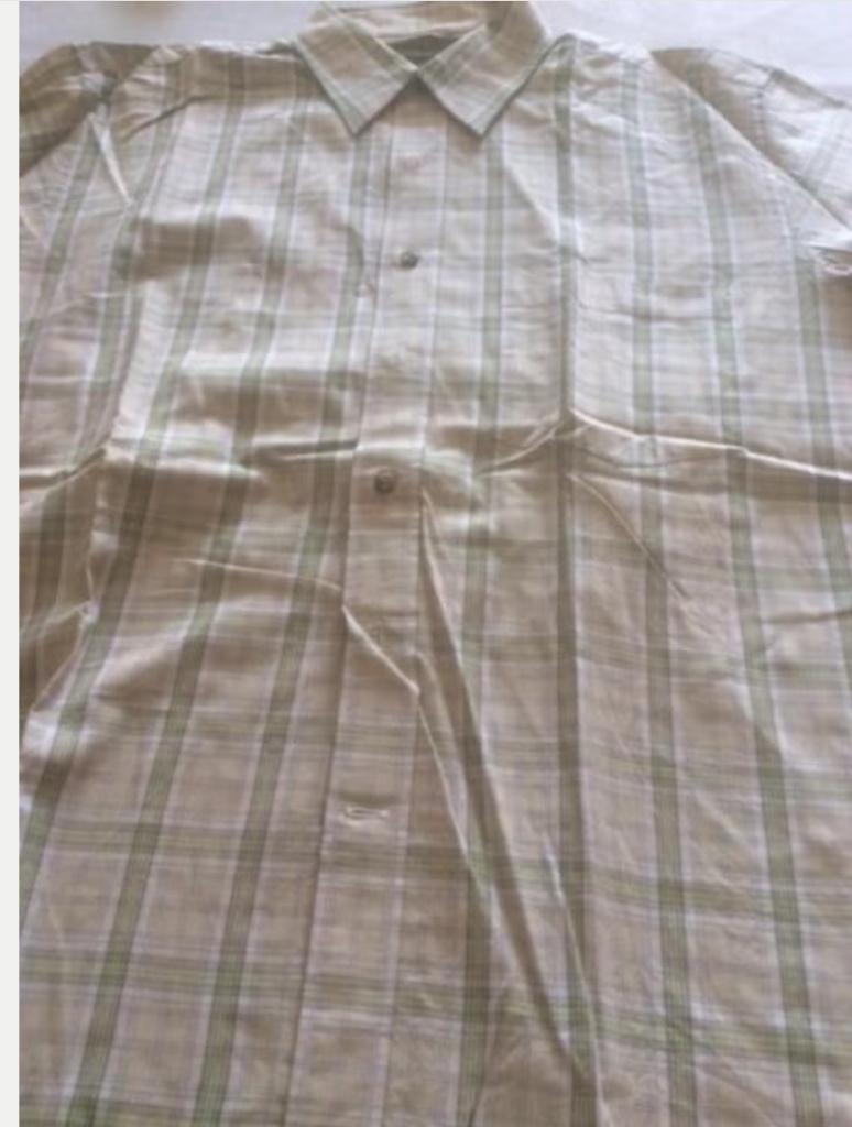 Hemd vintage maat 39/40, Kleding | Heren, Zo goed als nieuw, Deer Island, Groen, Halswijdte 39/40 (M)