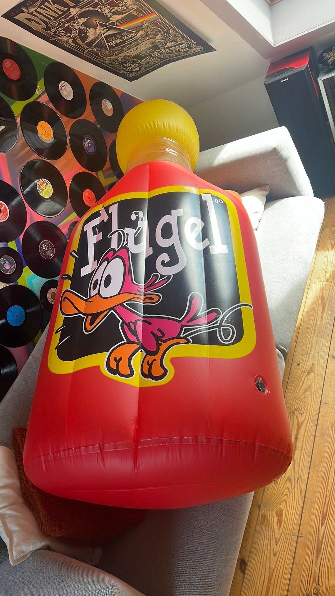 Opblaasbare Flügel fles, Ophalen, Zo goed als nieuw