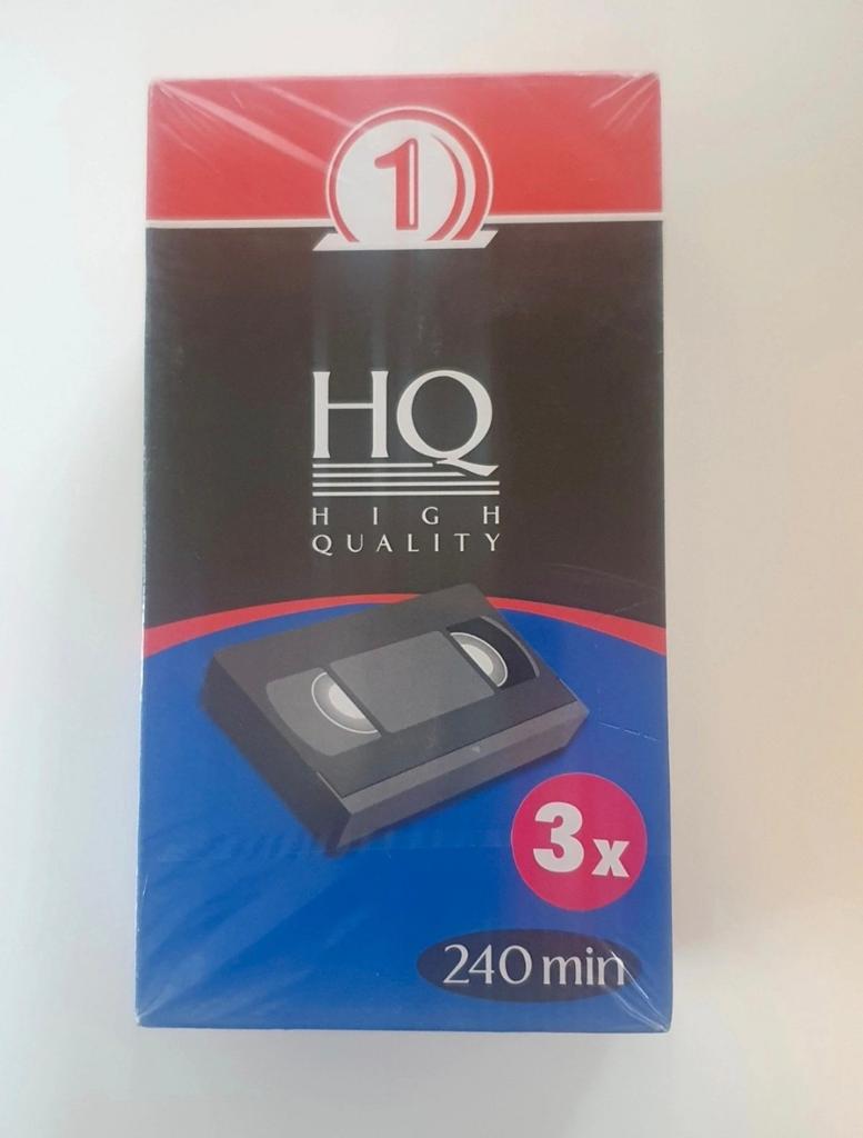 Pack de 3 cassettes vidéo VHS  240 min ou en lot