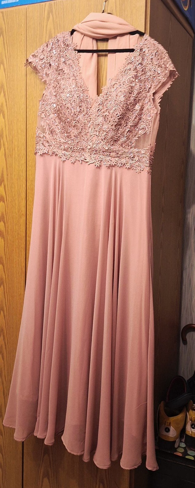 galajurk/suitekleed diva fashion mer of zonder sjaaltje., Vêtements | Femmes, Robe de gala, Taille 46/48 (XL) ou plus grande, Rose