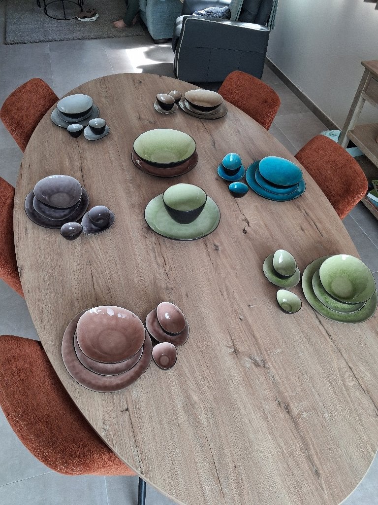 cosy en trendy streedfood serviesset 6 personen, Ophalen, Overige merken, Keramiek, Zo goed als nieuw