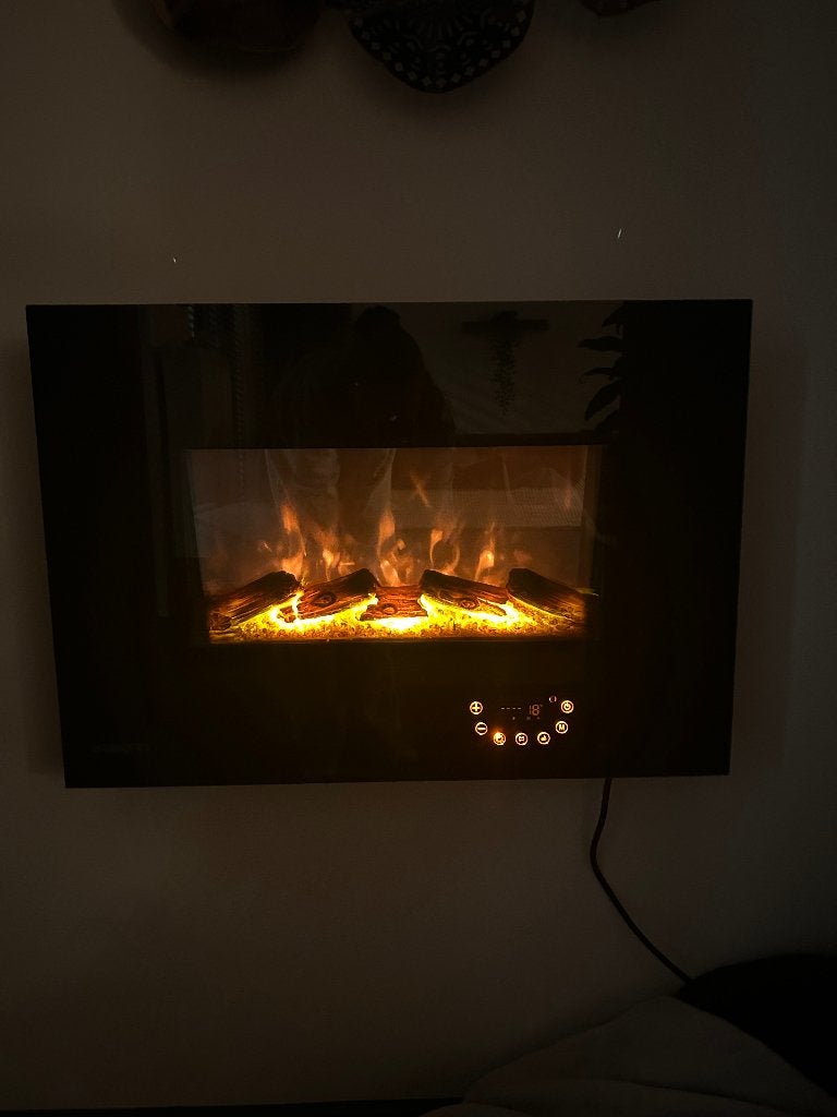 Elektrische haardvuurtje, Huis en Inrichting, Ophalen, Zo goed als nieuw, Hangende haard, Elektrische haard