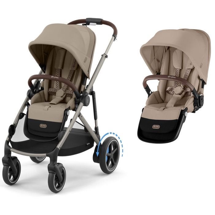 Poussette Cybex Gazelle S beige, Enfants & Bébés, Poussettes & Combinaisons, Autres marques, Comme neuf, Enlèvement, Poussette