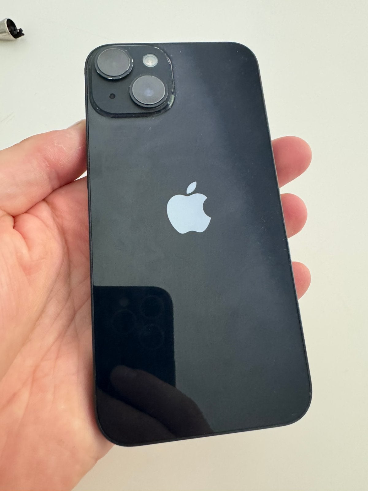 Iphone 14 , 128gb met kleine barst, Télécoms, Téléphonie mobile | Apple iPhone, 128 GB, Enlèvement ou Envoi, Utilisé, Sans abonnement