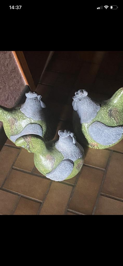 Kippen decoratie landelijk, Huis en Inrichting, Woonaccessoires | Overige, Ophalen, Gebruikt, Groen, Landelijk