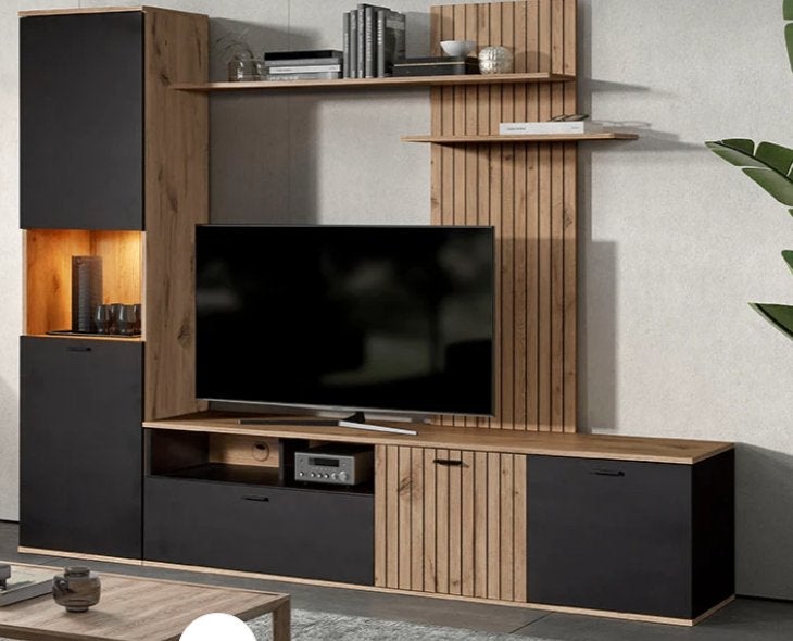 Meuble TV Silver, Maison & Meubles, 25 à 50 cm, 200 cm ou plus, Utilisé, Chêne
