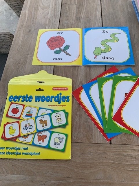 Educatieve wandplaat eerste woordjes, Ophalen of Verzenden, Gelezen