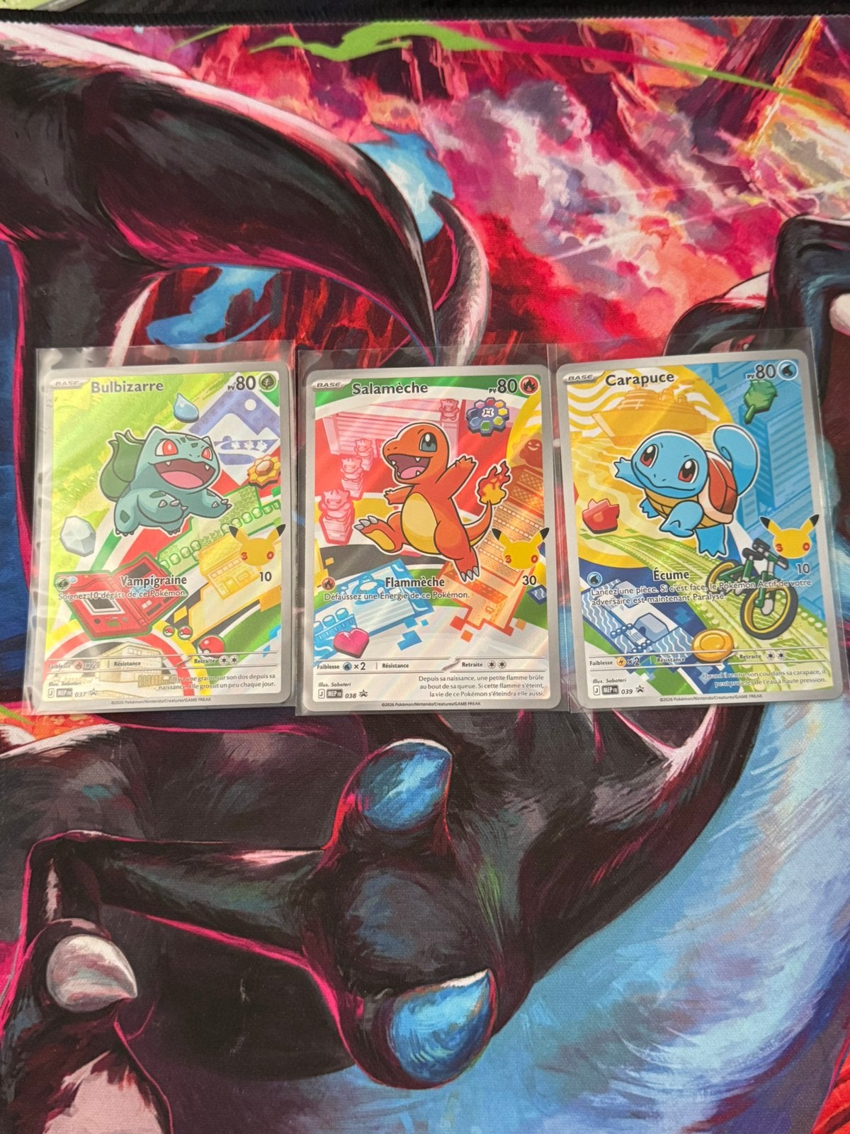 Trio Pokémon 30 ans – Bulbizarre, Salamèche & Carapuce –, Enlèvement ou Envoi
