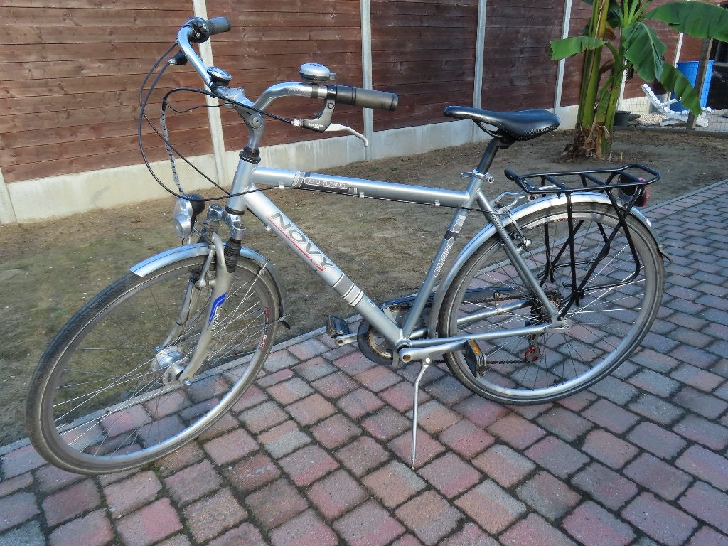 Aluminium herenfiets Novy, Velgrem, Versnellingen, Zo goed als nieuw, 53 tot 57 cm