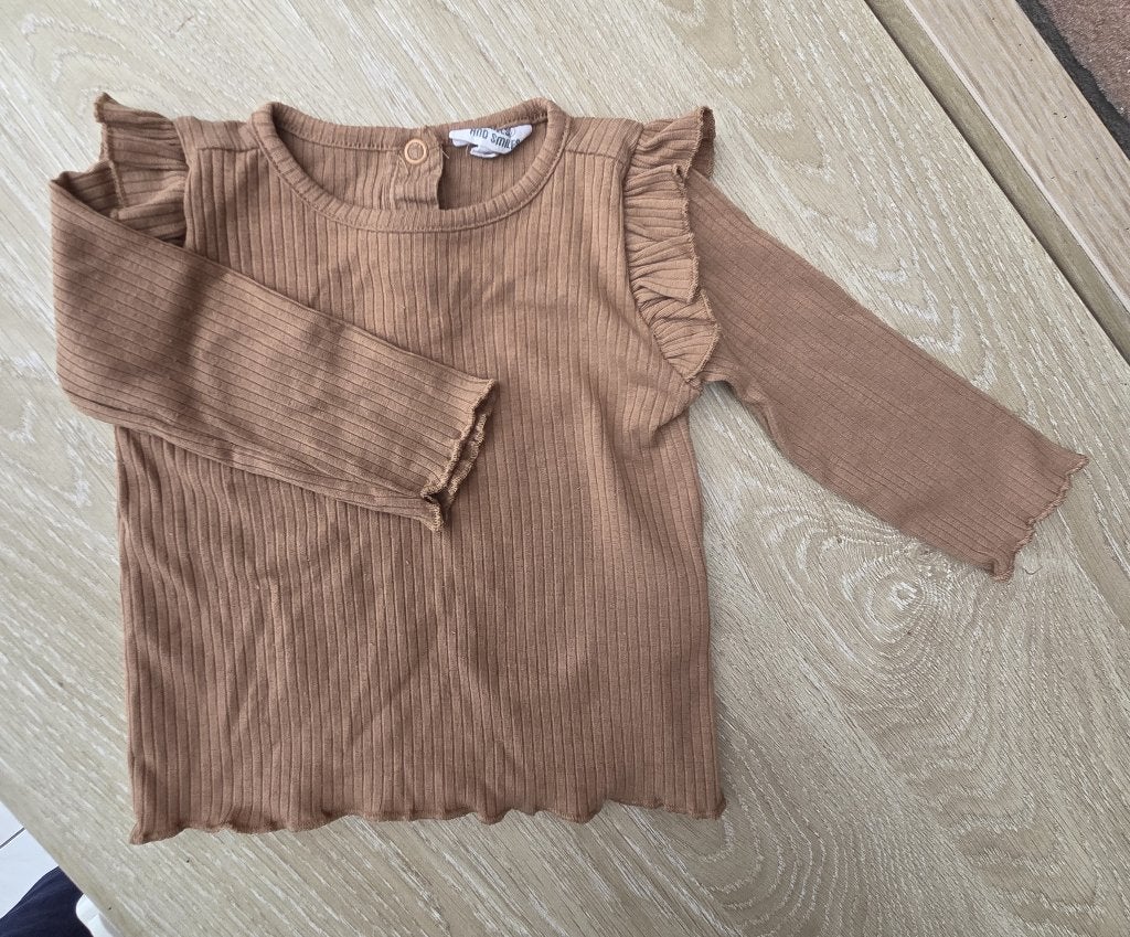 68 - T-shirt lange mouw - Cuddles and Smiles, Cuddles & smile, Comme neuf, Chemisette ou Manches longues, Fille