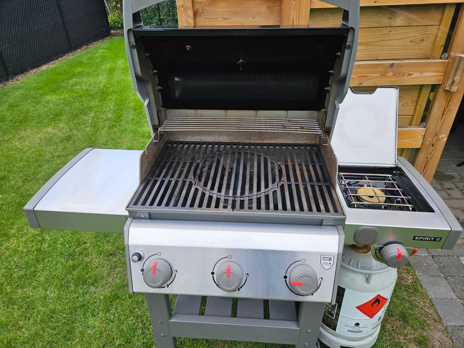 Weber Spirit II E-320 GBS - Black - 3 burners+1 side burner, Tuin en Terras, Ophalen, Zo goed als nieuw, Weber spirit