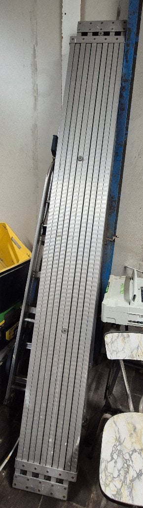 Uitshuifbare loopplank alu, Doe-het-zelf en Bouw, Ophalen, Gebruikt