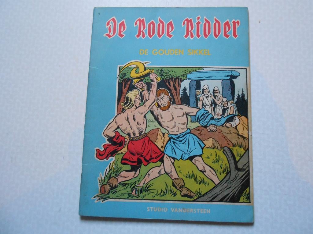 Rode ridder 8 De gouden sikkel 1961 1 ste druk., Enlèvement ou Envoi, Willy Vandersteen, Une BD, Utilisé