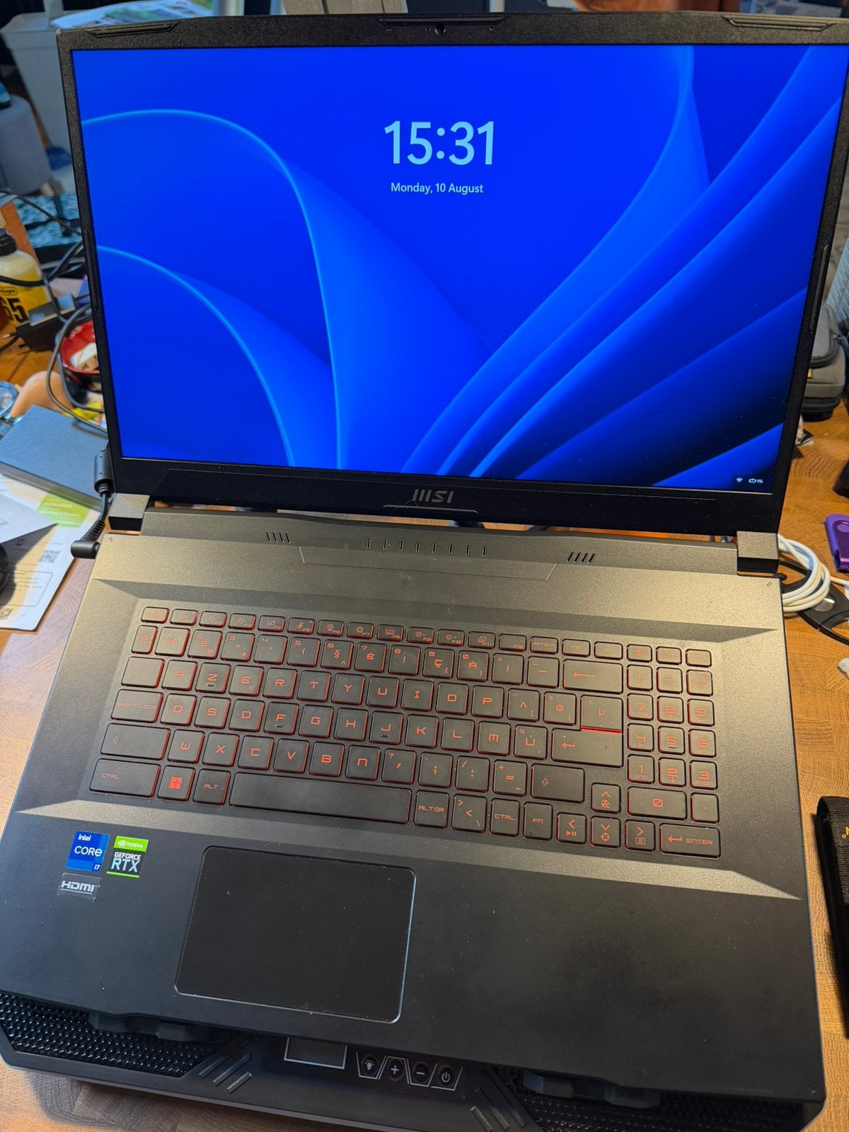 MSI KATANA GF76 gamelaptop, Computers en Software, Windows Laptops, Ophalen, Gebruikt, Met videokaart, 2 tot 3 Ghz