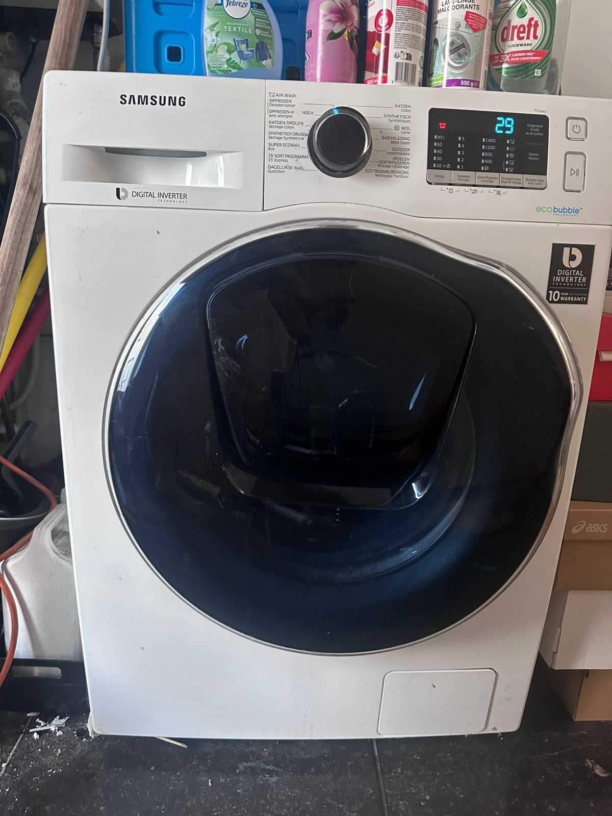 Was -  Droogcombinatie Samsung, 6 tot 8 kg, Ophalen, Gebruikt