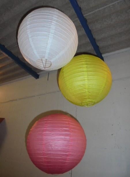 LAMPION FEEST DECORATIE MIX KLEUREN DIA 40 CM 3 STUKS Nieuw, Enlèvement ou Envoi, Neuf, Décoration