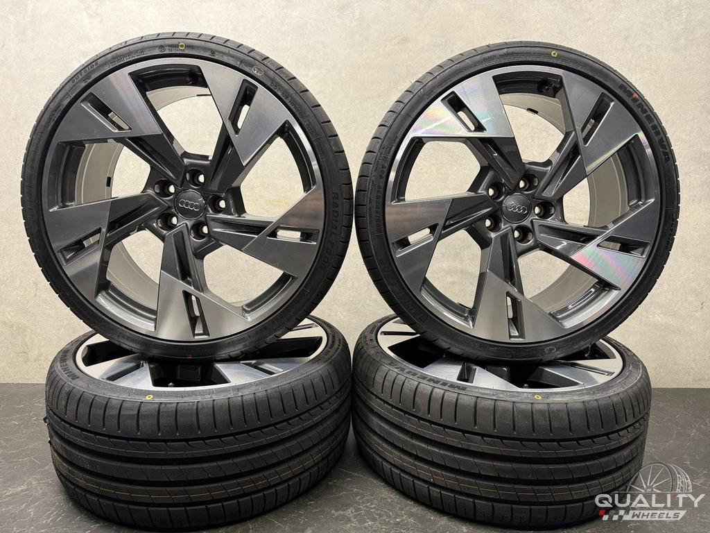 20” Org Audi A5 S5 2007-2026, RS4 B8 Velgen + Banden 265/30/, Gebruikt, -, 265 mm, -