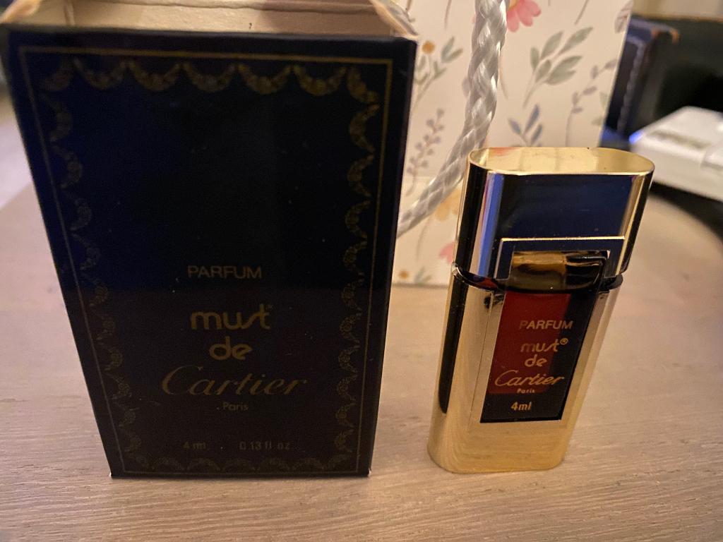 Parfum miniature Cartier Must, Enlèvement ou Envoi, Comme neuf, Miniature, Plein