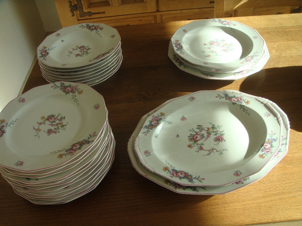 SERVICE PORCELAINE CERABEL DES ANNEES 1950, Antiquités & Art, Enlèvement