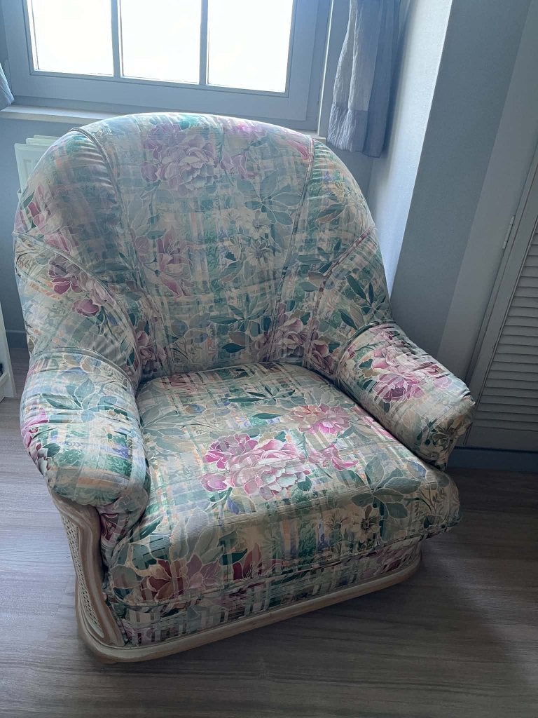Fauteuil 1 et 2 personnes ( avec lit 1 personne intégré), Enlèvement, Utilisé, Osier ou Rotin, 125 cm ou plus