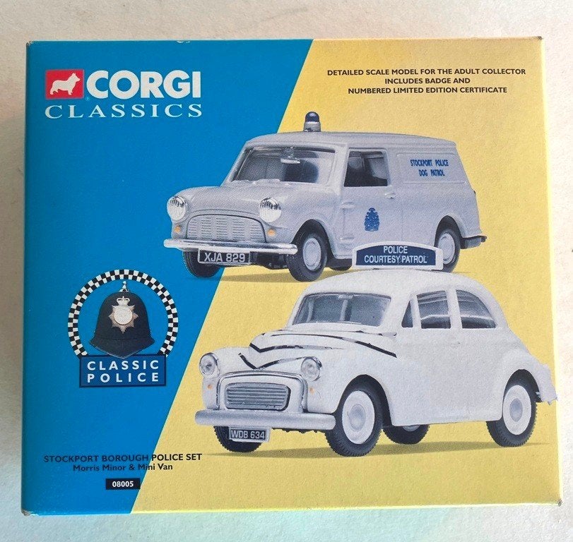 Mini Van Stockport Borough Police set Corgi # 08005., Enlèvement ou Envoi, Comme neuf, Voiture, Corgi