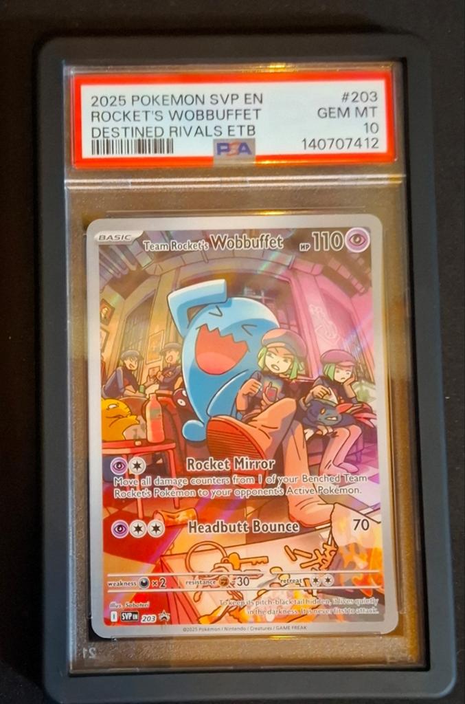 Promo Wobbuffet ETB de l'équipe PSA10., Enlèvement ou Envoi, Neuf, Cartes en vrac, Foil