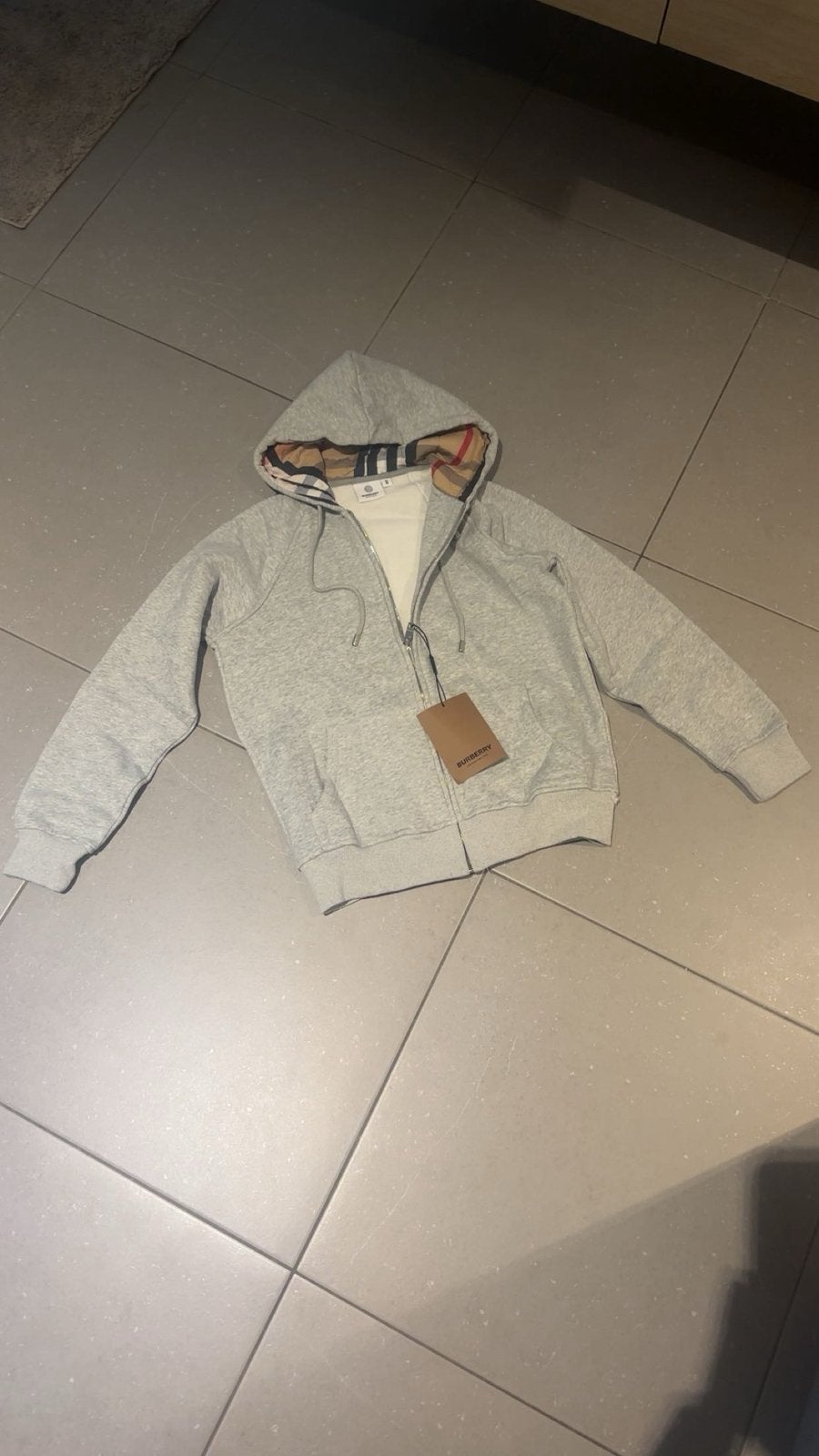 Burberry vest, Verzenden, Nieuw, Maat 48/50 (M), Grijs