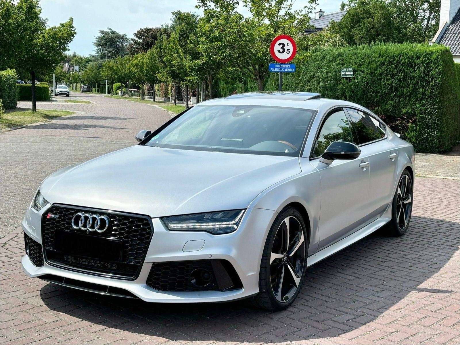 AUDI RS 7 FACELIFT 605PK 2015 55000KM MAT KLEUR, Auto's, Automaat, Euro 6, Leder, Bruin
