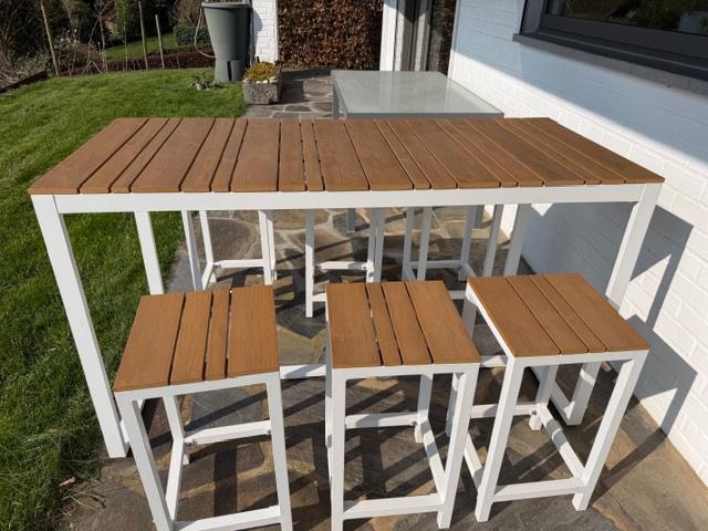 Table et salon de jardin, Tuin en Terras, Ophalen, Gebruikt, Rechthoekig, Aluminium