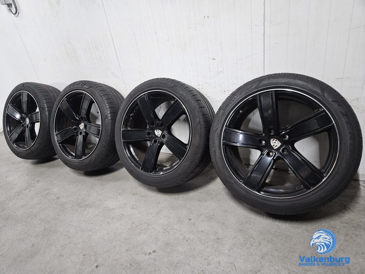 5-6mm! Porsche Cayenne Coupe 9Y look 21 inch zwarte velgen 5, Auto-onderdelen, Banden en Velgen, Gebruikt, -, 285 mm, -