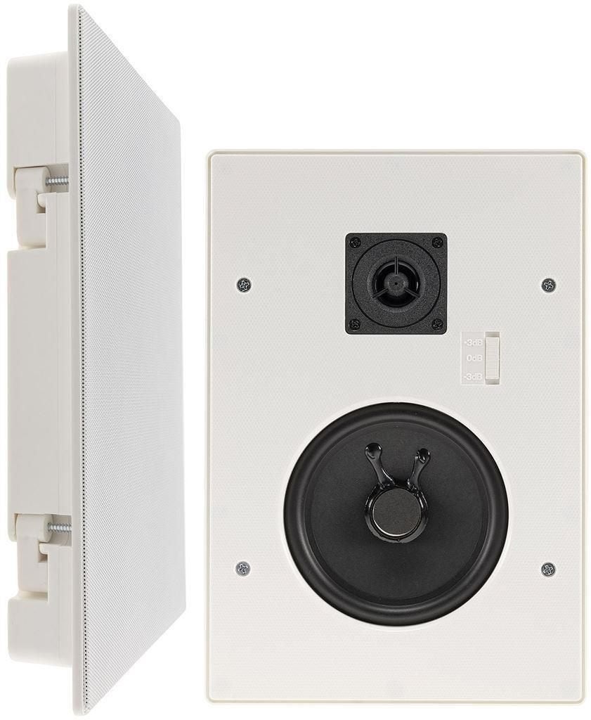 Inbouw luidspreker vierkant, wit, 2-weg, 287 x 197 mm, 120 w, Ophalen of Verzenden, Nieuw