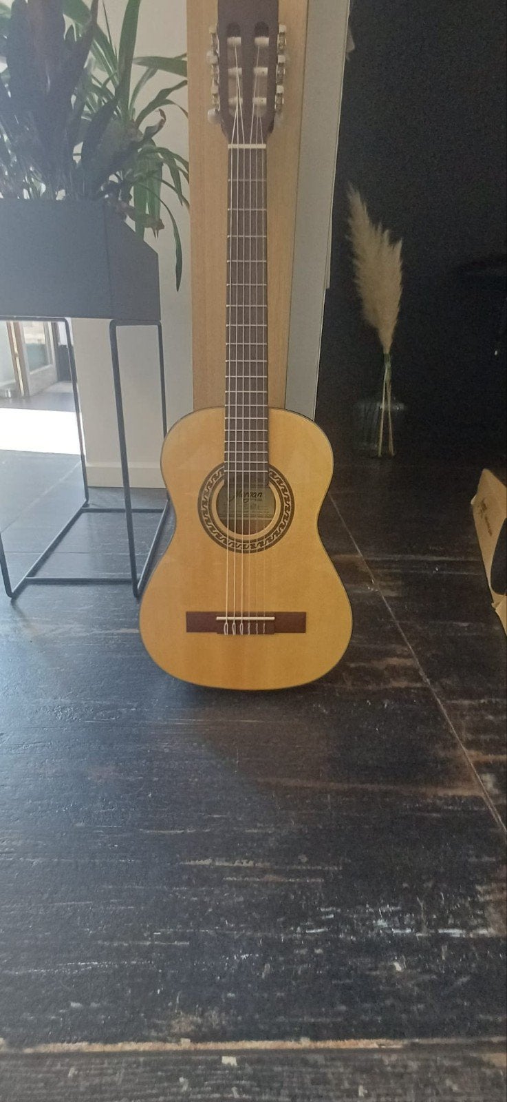 Kindergitaar Morgan, Ophalen