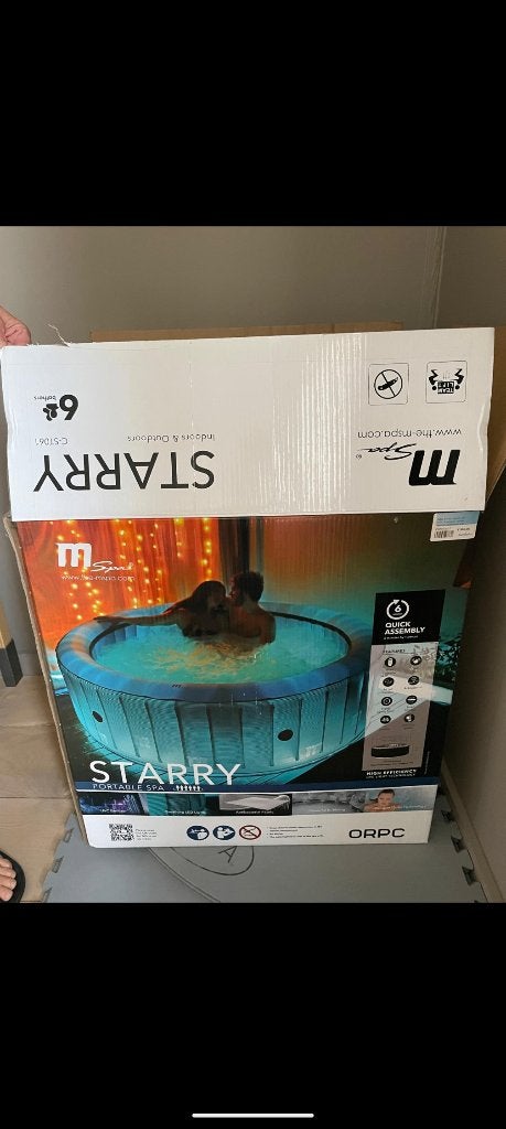 Opblaasbare jacuzzi mspa starry, Ophalen, Zo goed als nieuw, Afdekzeil, Opblaasbaar
