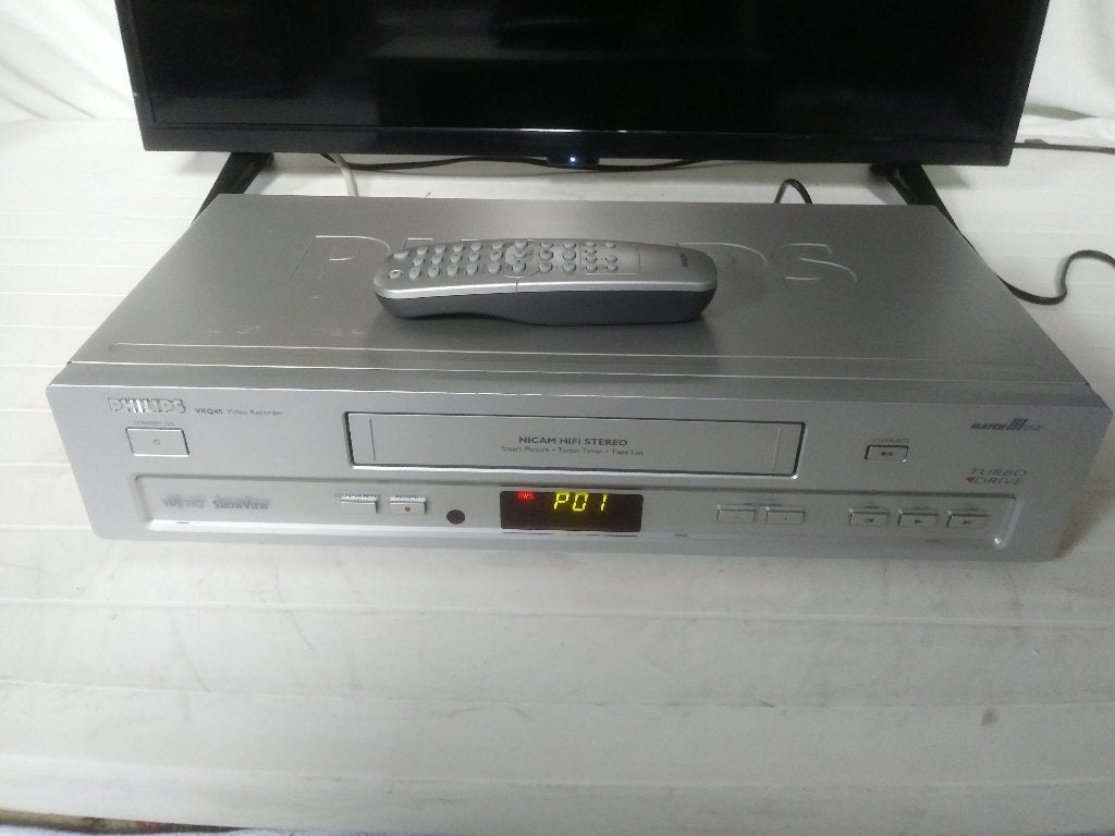 Philips VRQ45 Matchline VHS HiFi stereo video recorder, Audio, Tv en Foto, Videospelers, Ophalen of Verzenden, Gebruikt, VHS-speler of -recorder