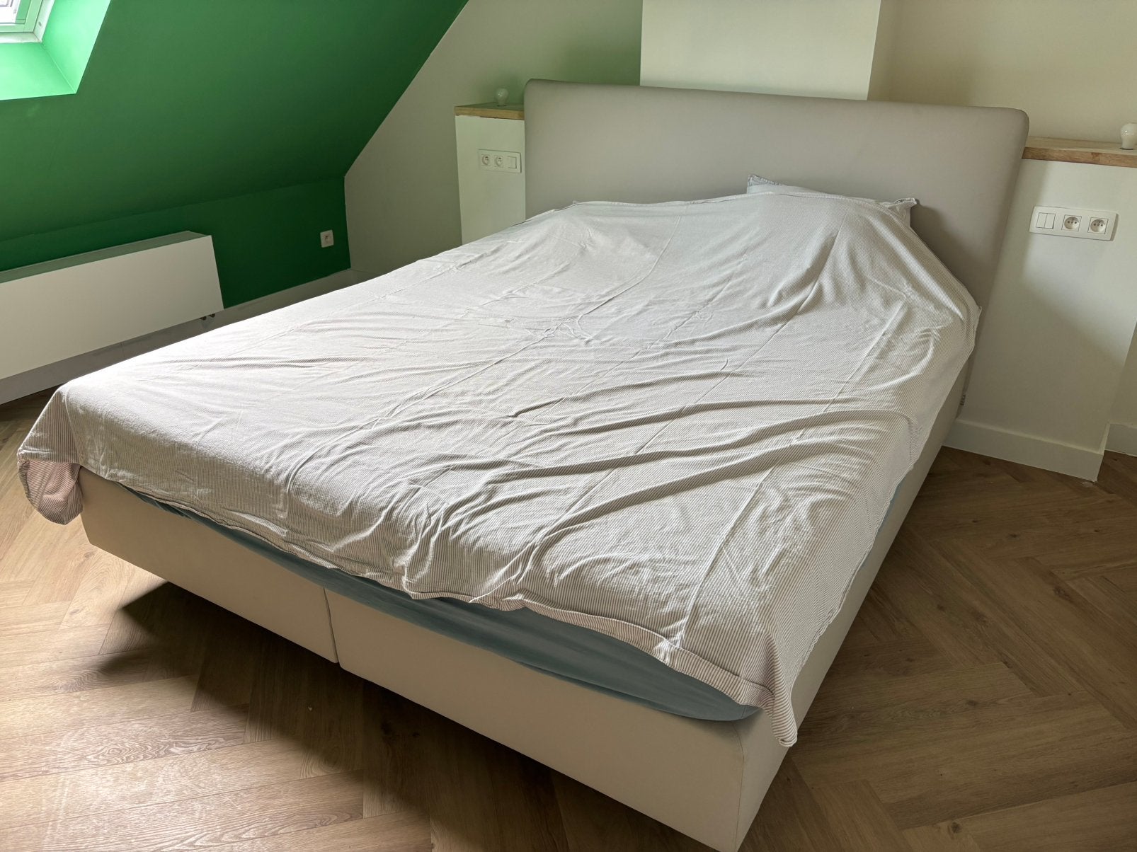 Boxspring 180/200, Enlèvement, Comme neuf