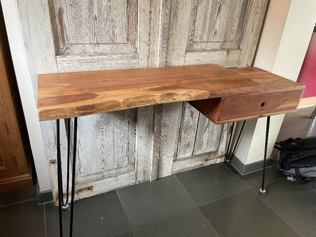 Console indus en bois massif, Enlèvement, Utilisé