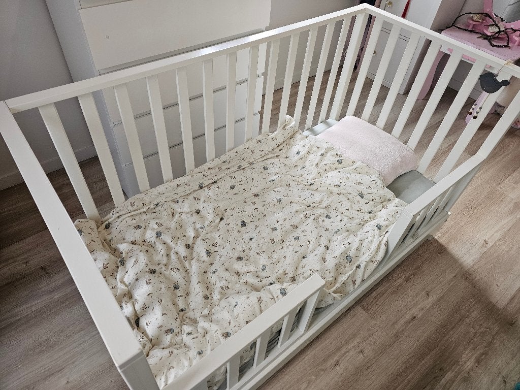 Meegroeibed Childhome + matras, Kinderen en Baby's, Ophalen, Gebruikt, Ledikant