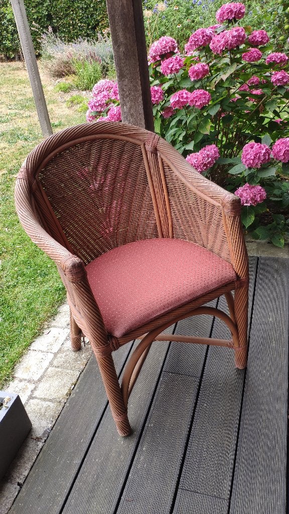 rieten stoelen, Ophalen, Gebruikt, Vier