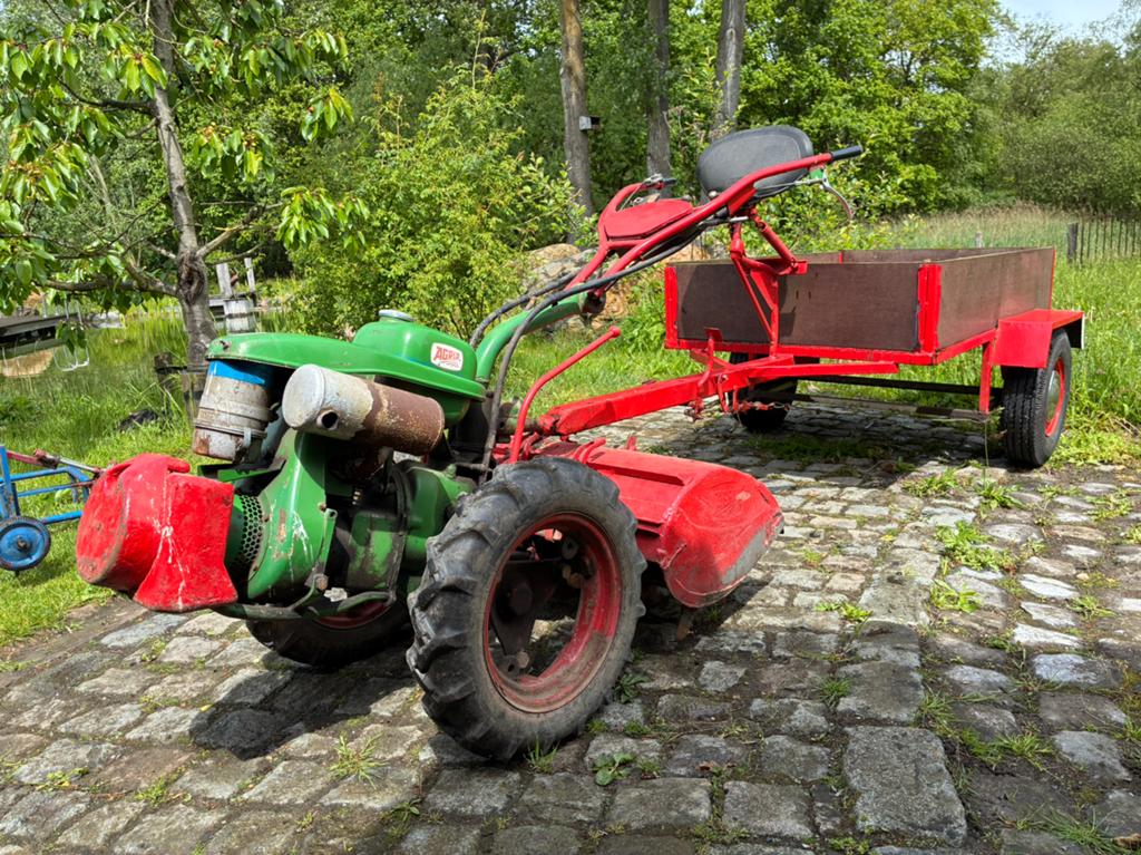 Agria motoculteur met veel toebehoren, Enlèvement