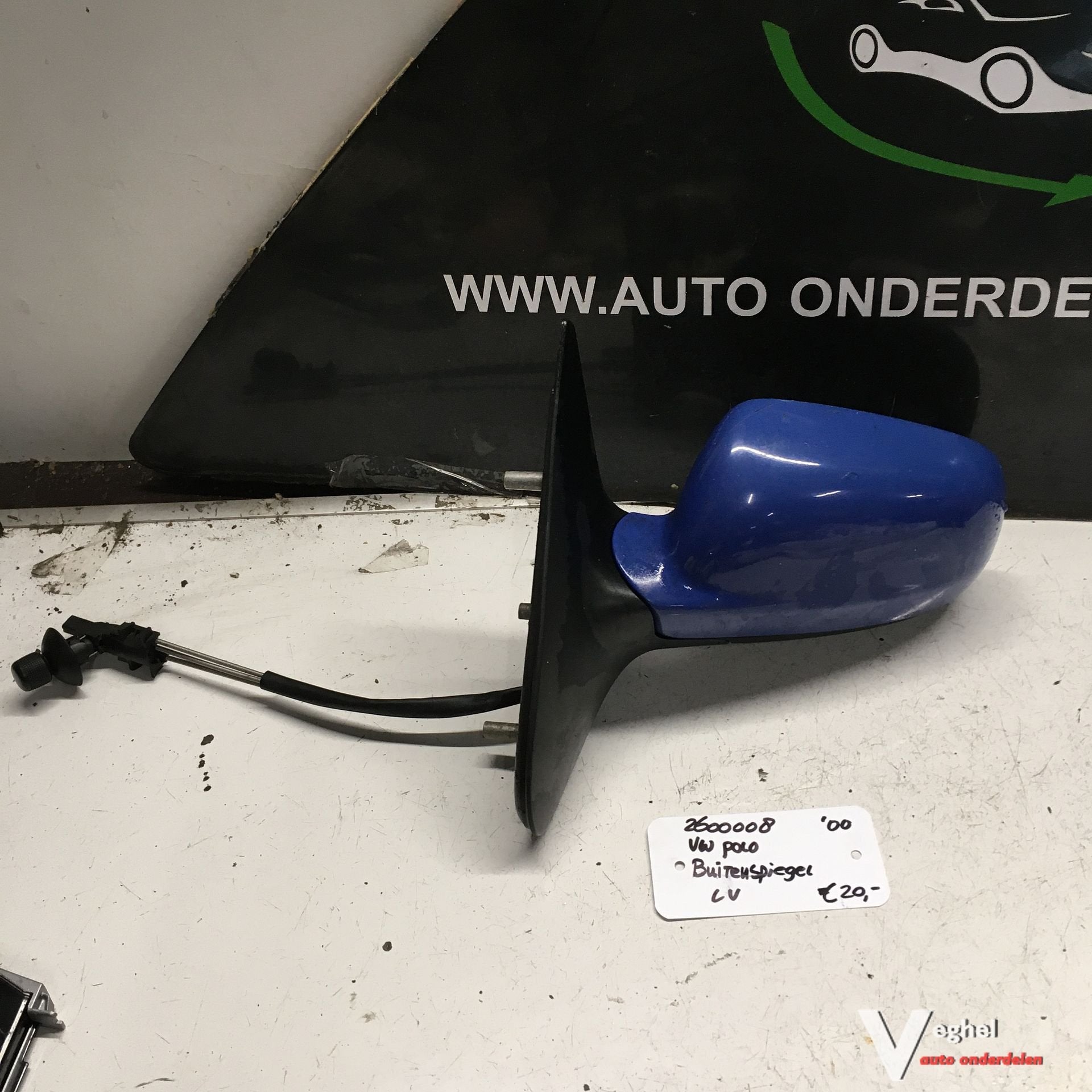 Vw Polo 2000 2600008 Buitenspiegel handbediend Links, -, Utilisé, -, -