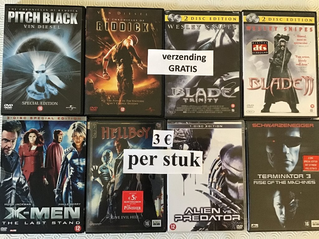 24 DVD de films d'action à 3€ avec livraison gratuite, Enlèvement ou Envoi, Comme neuf