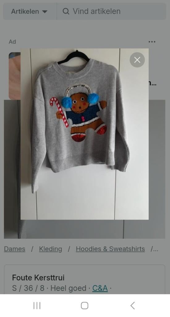 Foute Kersttrui, Ophalen, Zo goed als nieuw