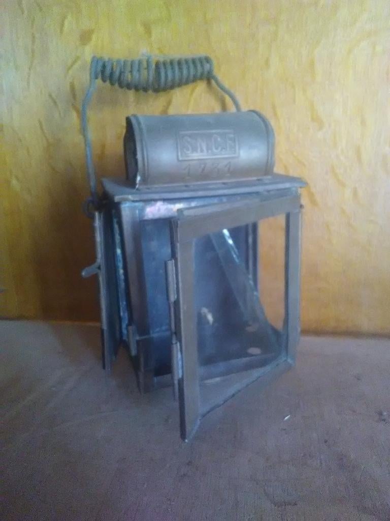 Ancienne lampe ferroviaire sncb, Ophalen of Verzenden, Gebruikt, Trein, Overige typen