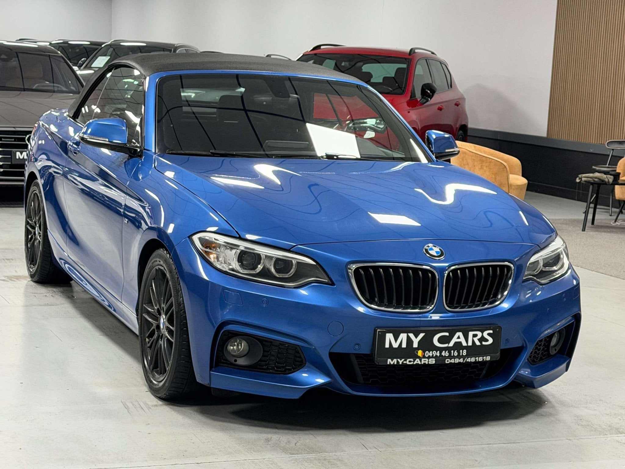 BMW 2 Serie 218 DA 150Cv Cabriolet Pack-M Sport Full Options, Auto's, Automaat, Achterwielaandrijving, 4 cilinders, Blauw