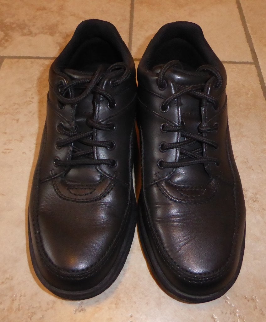 Zwarte lederen schoenen heren "Rockport " m 43, Ophalen, Zo goed als nieuw