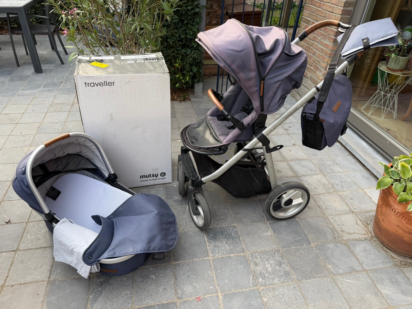 Mutsy Traveller, Enfants & Bébés, Enlèvement, Utilisé, Poussette, Avec nacelle