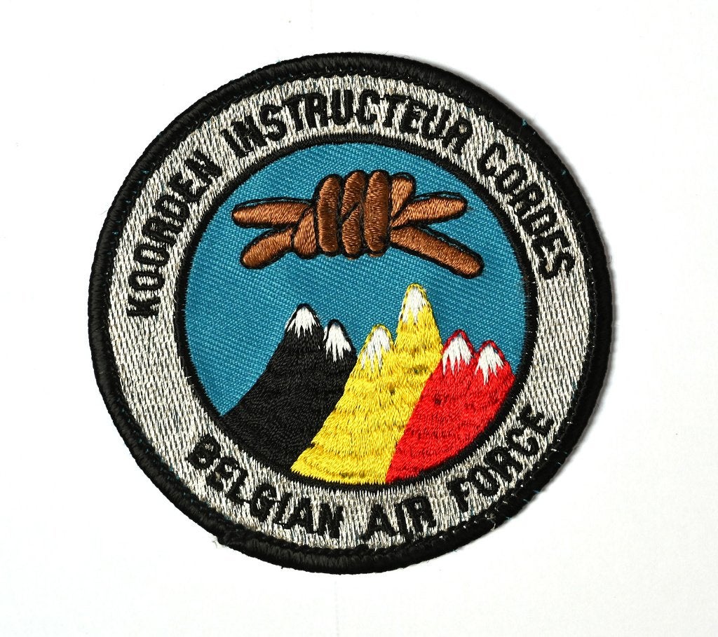 Instructeur cordes Belgian Air Force - Patch, Envoi, Armée de l'air, Emblème ou Badge