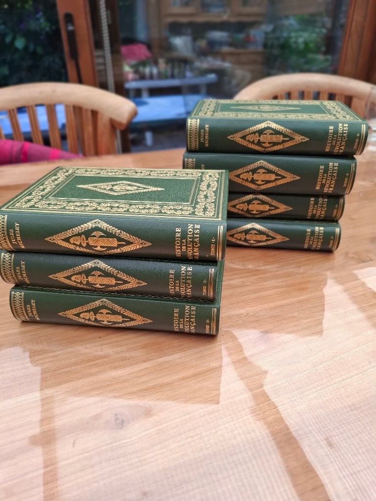 Collectie 7 boeken Jules Michelet Histoire de la révolution, Ophalen, Gelezen