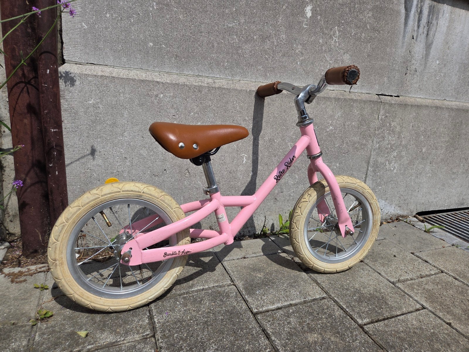 Retro rider loopfiets, Ophalen